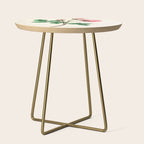  Moss rose by Clarissa Munger Badger, 1866 (benefitting The Nature Conservancy) Side Table Gallery Image 1