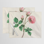  Moss rose by Clarissa Munger Badger, 1866 (benefitting The Nature Conservancy) Placemat Gallery Image 1