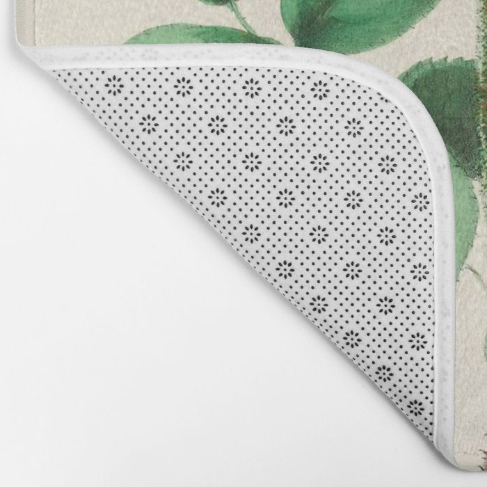  Moss rose by Clarissa Munger Badger, 1866 (benefitting The Nature Conservancy) Bath Mat Gallery Image 2