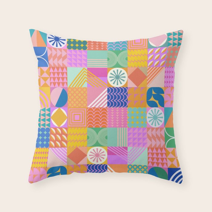 Shapes 81 Throw Pillow Gallery Image 6
