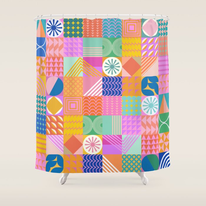 Shapes 81 Shower Curtain Gallery Image 1