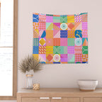 Shapes 81 Wall Tapestry Gallery Image 2