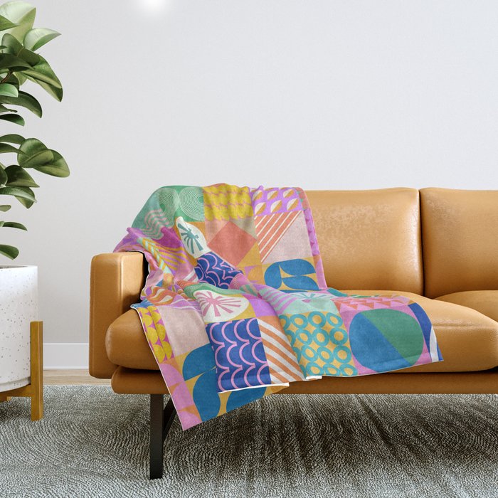Shapes 81 Throw Blanket Gallery Image 1