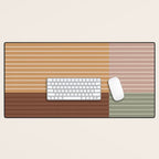 Color Block Line Abstract LII Boho Western Desk Mat Gallery Image 1