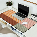 Color Block Line Abstract LII Boho Western Desk Mat Gallery Image 2