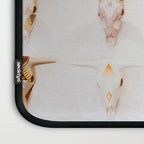 Bull Skulls - Mexican Folk Art Laptop Sleeve Gallery Image 3