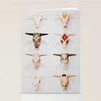 Bull Skulls - Mexican Folk Art Stationery Card Gallery Image 2
