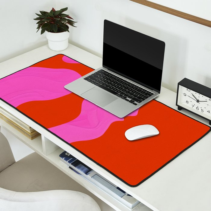 abstract red - imagine 1 Desk Mat Gallery Image 2