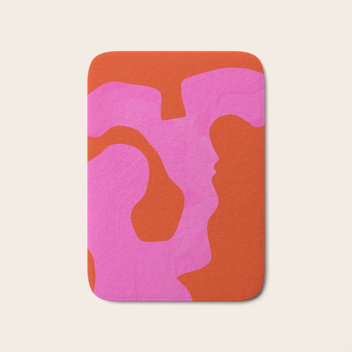 abstract red - imagine 1 Bath Mat Gallery Image 1