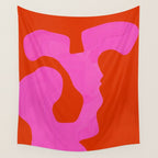 abstract red - imagine 1 Wall Tapestry Gallery Image 4