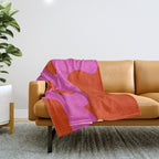 abstract red - imagine 1 Throw Blanket Gallery Image 1