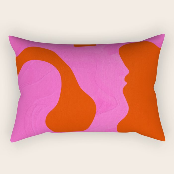abstract red - imagine 1 Rectangular Pillow Gallery Image 1