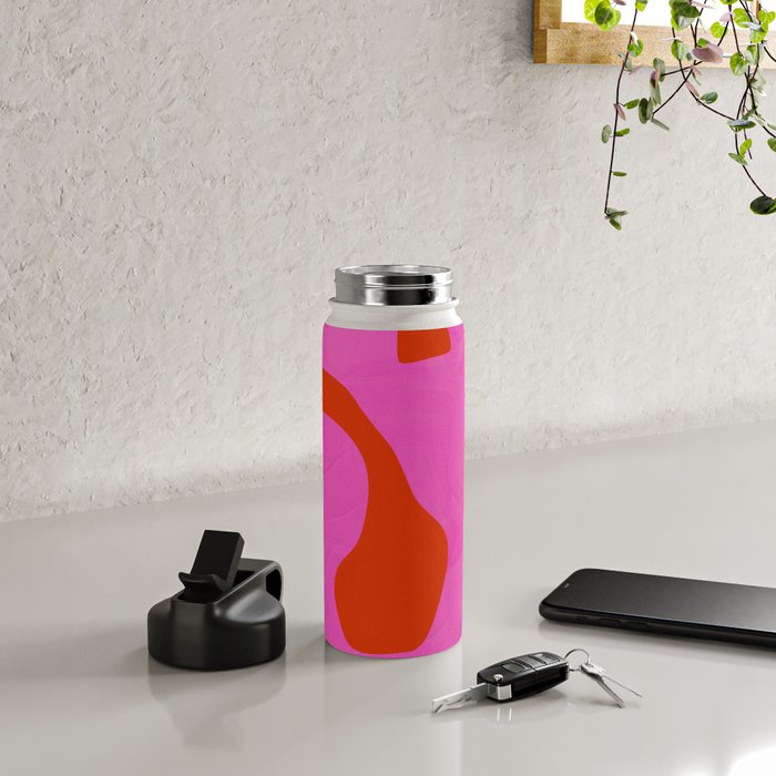 abstract red - imagine 1 Water Bottle Gallery Image 4