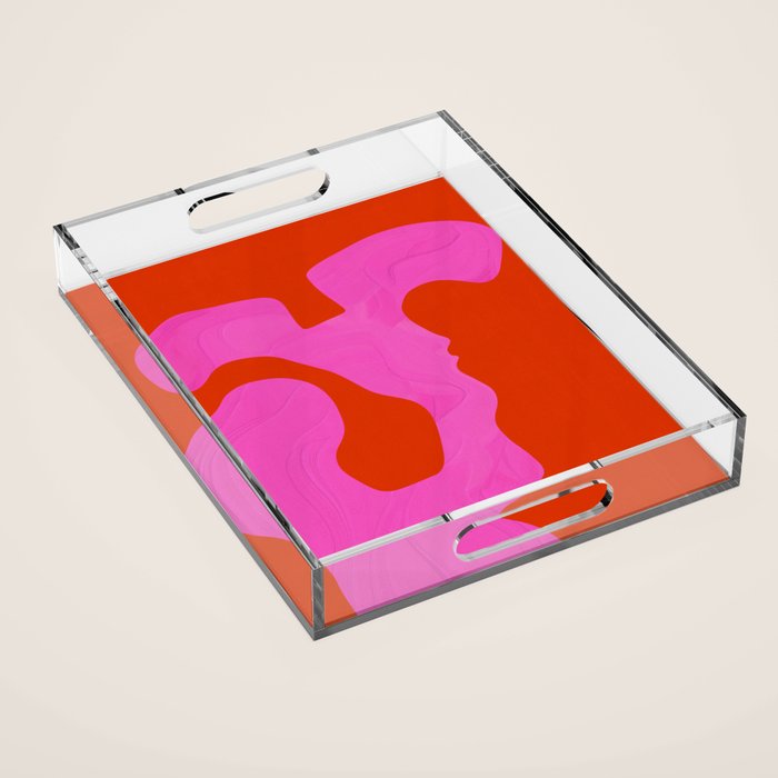 abstract red - imagine 1 Acrylic Tray Gallery Image 1