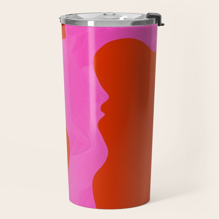 abstract red - imagine 1 Travel Mug Gallery Image 2