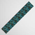 Art Deco Waterfalls // Ombre Teal Table Runner Gallery Image 3