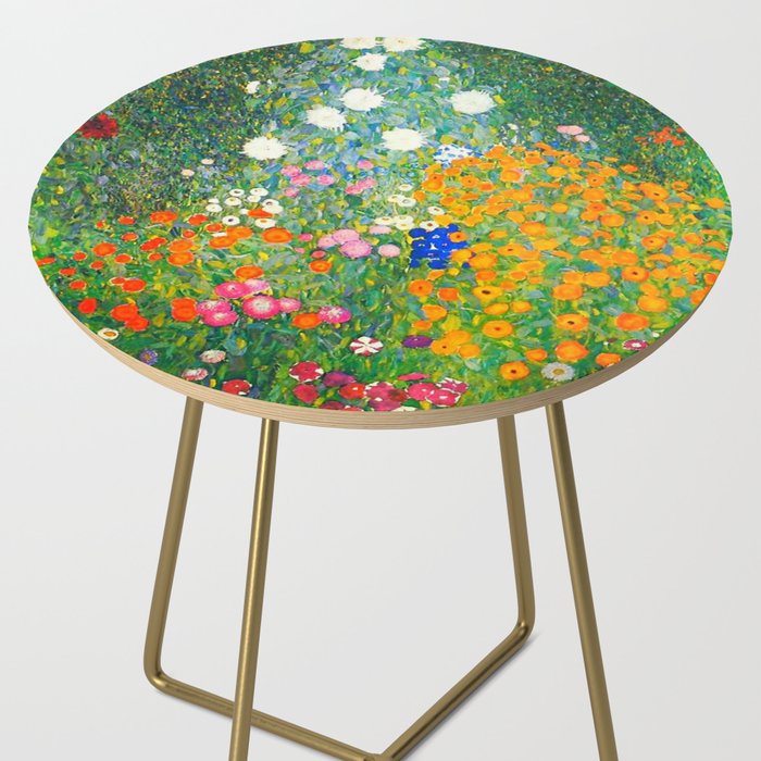 Gustav Klimt Flower Garden Side Table Gallery Image 2