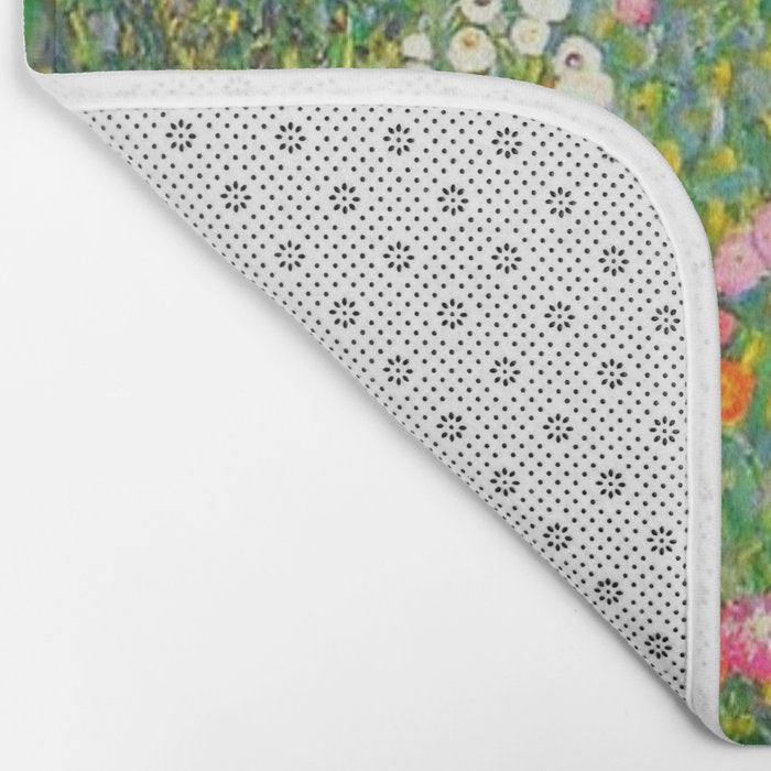 Gustav Klimt Flower Garden Bath Mat Gallery Image 2