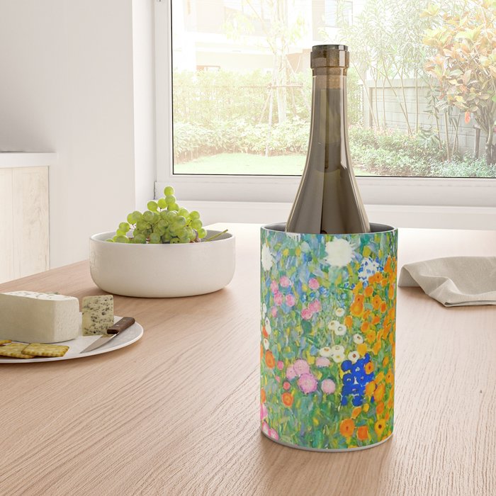 Gustav Klimt Flower Garden Wine Chiller Gallery Image 4