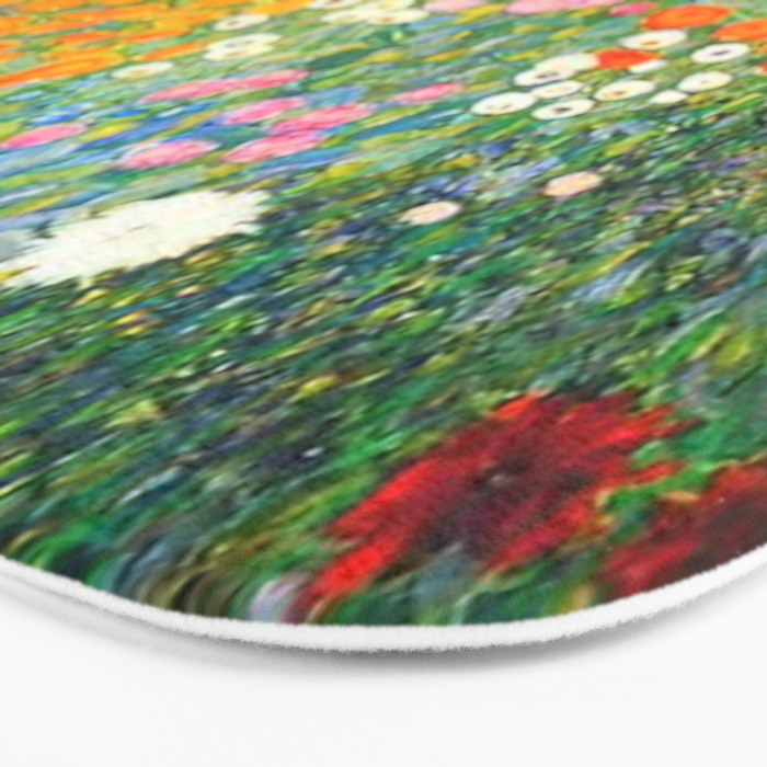 Gustav Klimt Flower Garden Bath Mat Gallery Image 3
