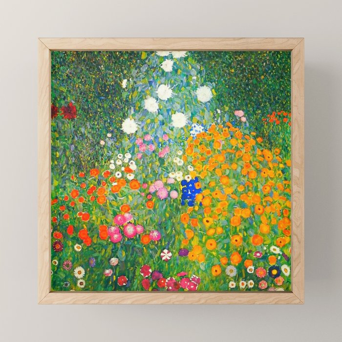 Gustav Klimt Flower Garden Mini Art Print Gallery Image 1