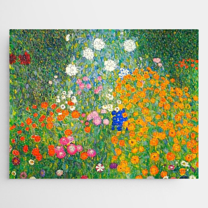 Gustav Klimt Flower Garden Jigsaw Puzzle Gallery Image 1