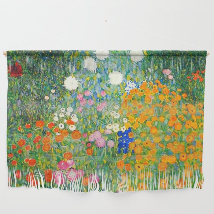 Gustav Klimt Flower Garden Wall Hanging Gallery Image 1