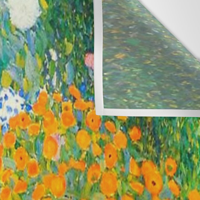 Gustav Klimt Flower Garden Wall Tapestry Gallery Image 3
