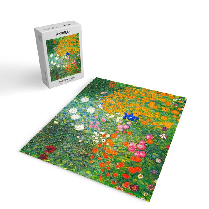 Gustav Klimt Flower Garden Jigsaw Puzzle Gallery Image 2