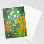 Gustav Klimt Flower Garden Stationery Card Gallery Image 2