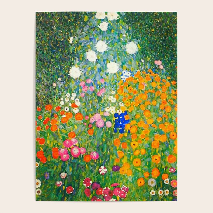 Gustav Klimt Flower Garden Poster Gallery Image 4