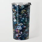 Skull Snake and Flowers Travel Mug Gallery Image 2