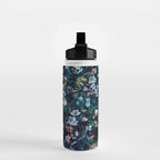 Skull Snake and Flowers Water Bottle Gallery Image 2
