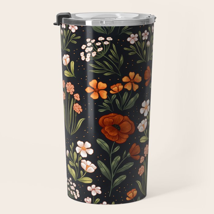 Wild Flowers ~ vol1.  vintage inspired botanical Travel Mug Gallery Image 3