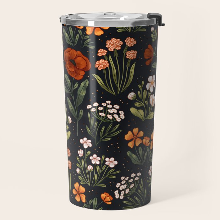 Wild Flowers ~ vol1.  vintage inspired botanical Travel Mug Gallery Image 2