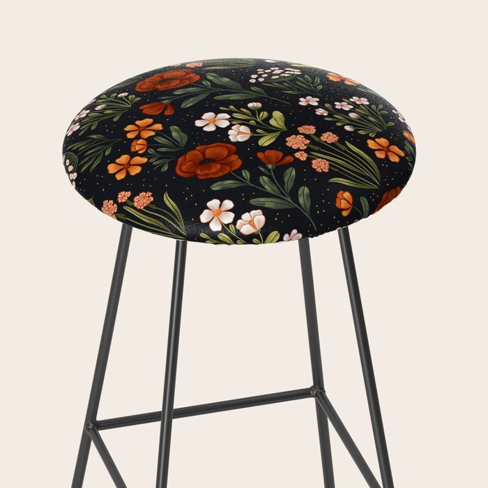 Wild Flowers ~ vol1.  vintage inspired botanical Stool Gallery Image 2