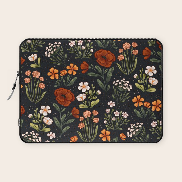 Wild Flowers ~ vol1.  vintage inspired botanical Laptop Sleeve Gallery Image 1