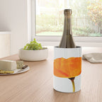 One And Only - Orange Poppy White Background #decor #society6 #buyart Wine Chiller Gallery Image 4