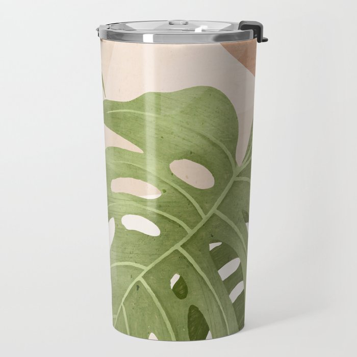Abstract Art Tropical Leaves 21 Travel Mug Gallery Image 2