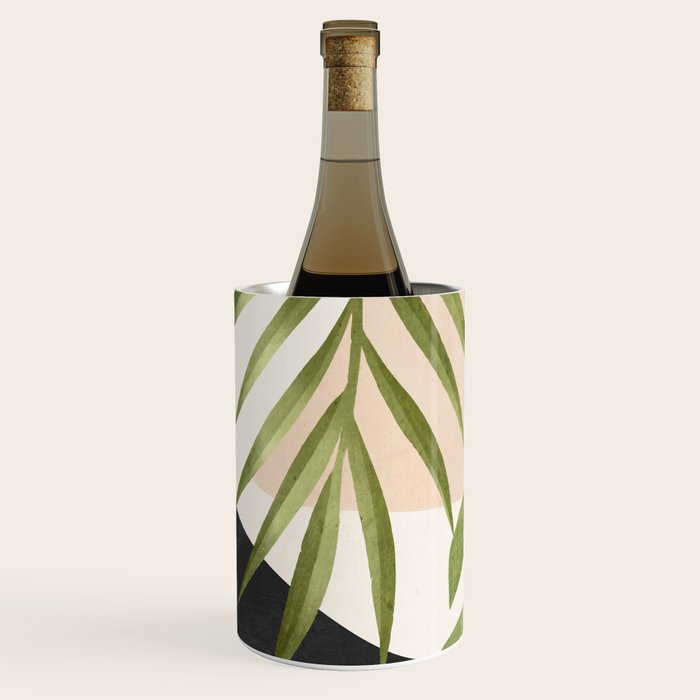 Abstract Art Tropical Leaves 21 Wine Chiller Gallery Image 2
