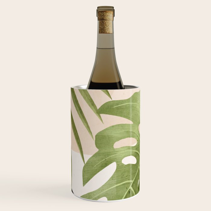 Abstract Art Tropical Leaves 21 Wine Chiller Gallery Image 1