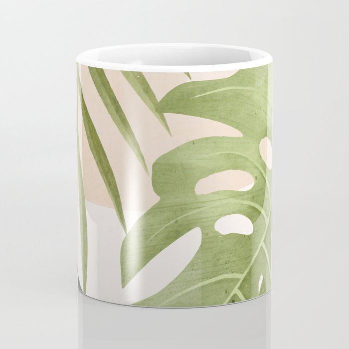 Abstract Art Tropical Leaves 21 Coffee Mug Gallery Image 4
