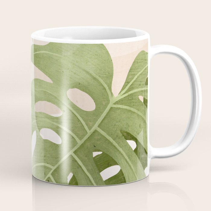 Abstract Art Tropical Leaves 21 Coffee Mug Gallery Image 1