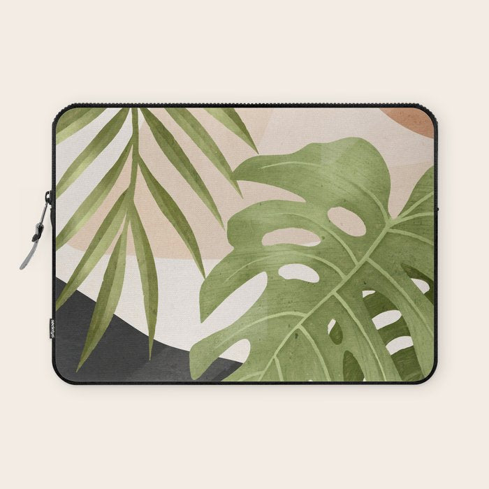 Abstract Art Tropical Leaves 21 Laptop Sleeve Gallery Image 1