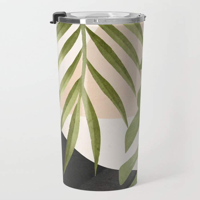 Abstract Art Tropical Leaves 21 Travel Mug Gallery Image 3
