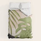 Abstract Art Tropical Leaves 21 Duvet Cover Gallery Image 6