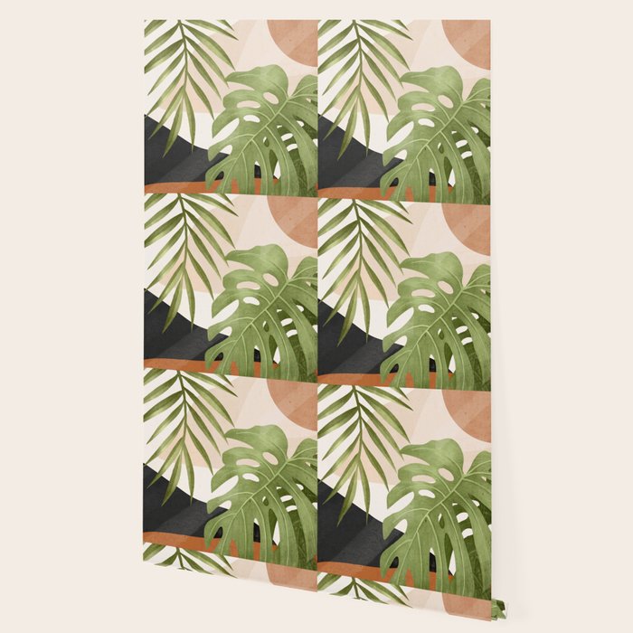 Abstract Art Tropical Leaves 21 Wallpaper Gallery Image 2