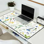 Scandinavian Midsummer Blue And Yellow Wildflowers Meadow  Desk Mat Gallery Image 2