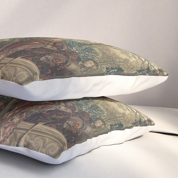 Antique 17th Century Chateau of Monceaux French Tapestry Pillow Sham Gallery Image 3