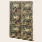 Antique 17th Century Chateau of Monceaux French Tapestry Wallpaper Gallery Image 2